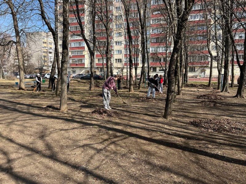 Сегодня, 24 марта тихий двор в любимом районе по ул.Передовая, 15 гудел как улей.
